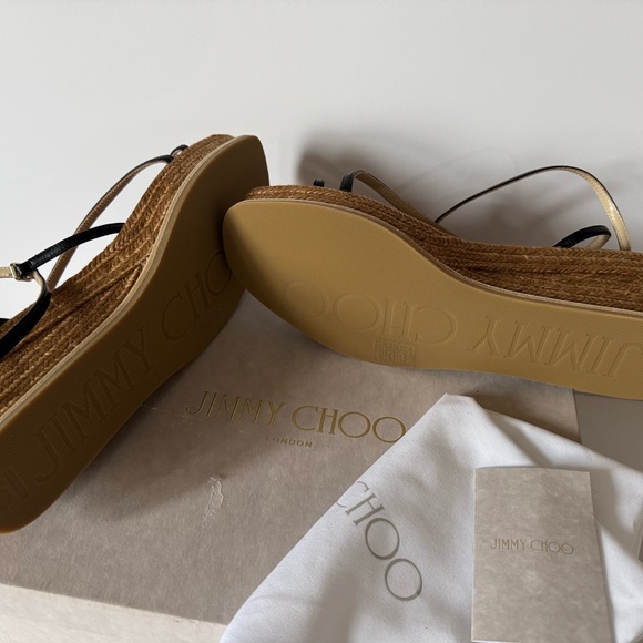 Jimmy Choo Drive 60 Sandal in Black - Picture 7 of 10